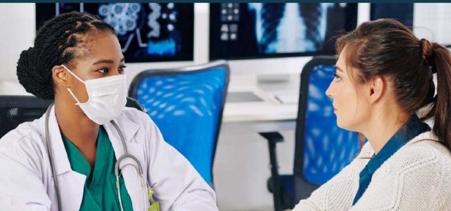 Doctor consulting a patient with Medico HMS